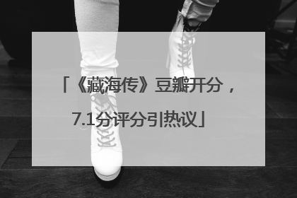 《藏海传》豆瓣开分，7.1分评分引热议