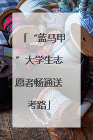 “蓝马甲”大学生志愿者畅通送考路