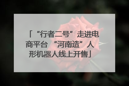 “行者二号”走进电商平台 “河南造”人形机器人线上开售
