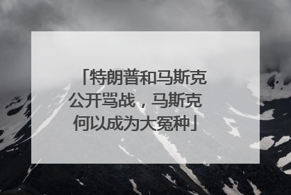特朗普和马斯克公开骂战，马斯克何以成为大冤种
