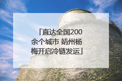 直达全国200余个城市 靖州杨梅开启冷链发运