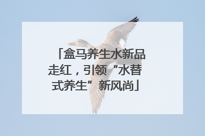盒马养生水新品走红，引领“水替式养生”新风尚