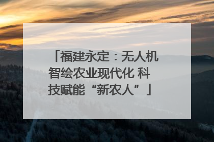 福建永定：无人机智绘农业现代化 科技赋能“新农人”