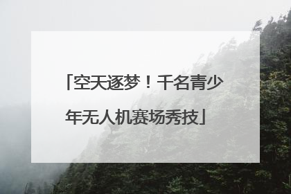 空天逐梦！千名青少年无人机赛场秀技
