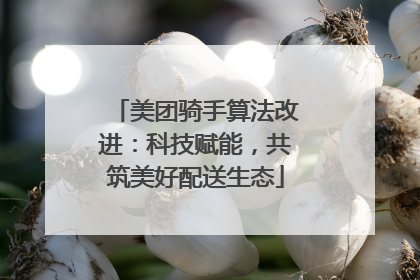 美团骑手算法改进：科技赋能，共筑美好配送生态
