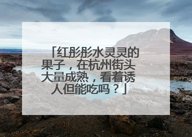 红彤彤水灵灵的果子，在杭州街头大量成熟，看着诱人但能吃吗？