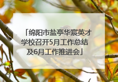 绵阳市盐亭华宸英才学校召开5月工作总结及6月工作推进会