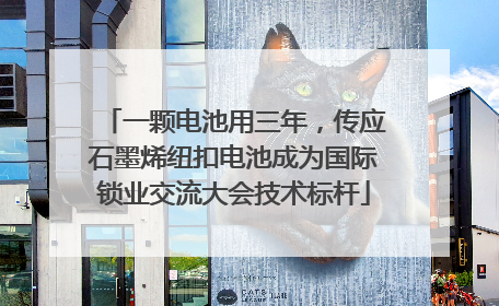 一颗电池用三年，传应石墨烯纽扣电池成为国际锁业交流大会技术标杆