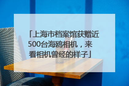 上海市档案馆获赠近500台海鸥相机，来看相机曾经的样子