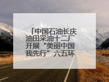 中国石油长庆油田采油十二厂开展“美丽中国我先行”六五环境日主题活动