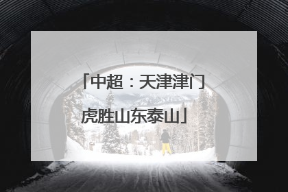 中超：天津津门虎胜山东泰山