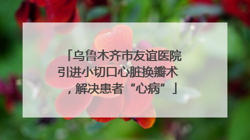 乌鲁木齐市友谊医院引进小切口心脏换瓣术，解决患者“心病”