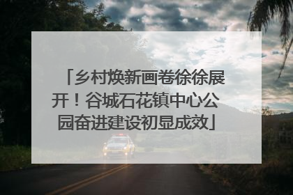 乡村焕新画卷徐徐展开！谷城石花镇中心公园奋进建设初显成效