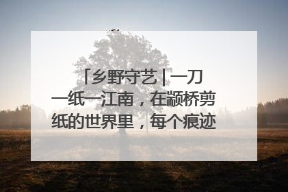 乡野守艺 | 一刀一纸一江南，在颛桥剪纸的世界里，每个痕迹都刻着水乡的柔情
