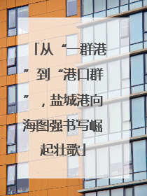 从“一群港”到“港口群”，盐城港向海图强书写崛起壮歌