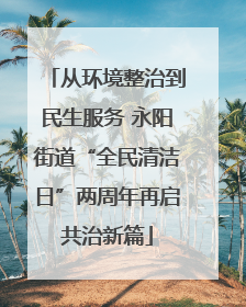 从环境整治到民生服务 永阳街道“全民清洁日”两周年再启共治新篇