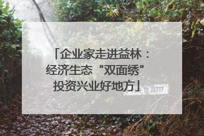 企业家走进益林：经济生态“双面绣” 投资兴业好地方