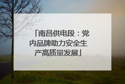南昌供电段：党内品牌助力安全生产高质量发展