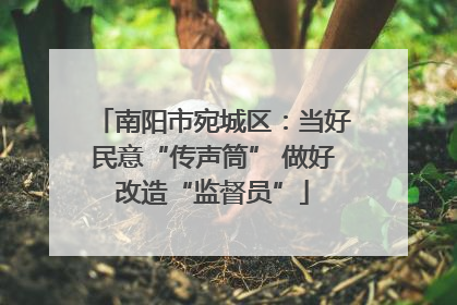 南阳市宛城区：当好民意“传声筒” 做好改造“监督员”