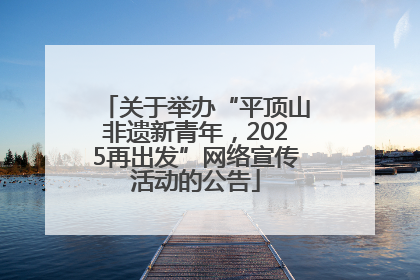 关于举办“平顶山非遗新青年，2025再出发”网络宣传活动的公告