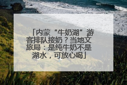 内蒙“牛奶湖”游客排队接奶？当地文旅局：是纯牛奶不是湖水，可放心喝