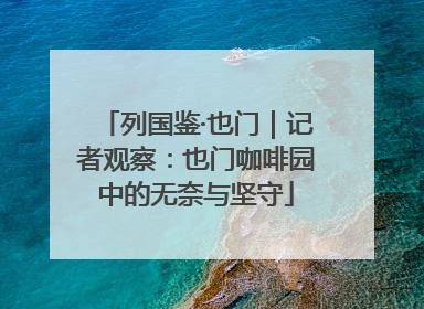 列国鉴·也门｜记者观察：也门咖啡园中的无奈与坚守