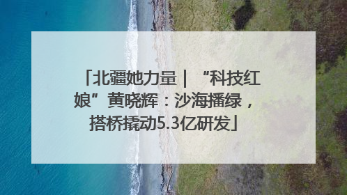 北疆她力量｜“科技红娘”黄晓辉：沙海播绿，搭桥撬动5.3亿研发