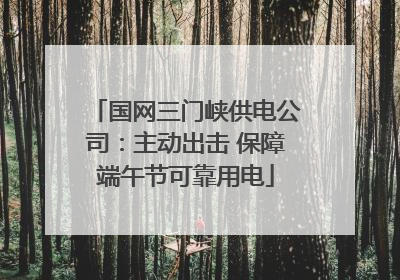 国网三门峡供电公司：主动出击 保障端午节可靠用电