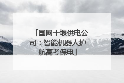 国网十堰供电公司：智能机器人护航高考保电