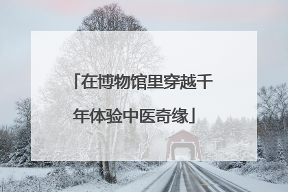 在博物馆里穿越千年体验中医奇缘