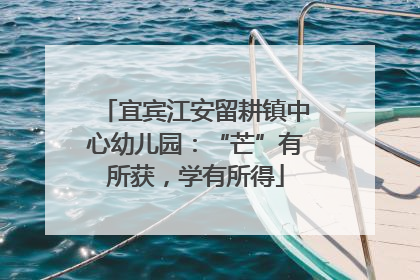 宜宾江安留耕镇中心幼儿园：“芒”有所获，学有所得