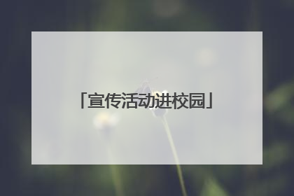 宣传活动进校园