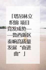 塔吊林立织锦 项目竞发成势——鲁西新区奏响高质量发展“奋进曲”