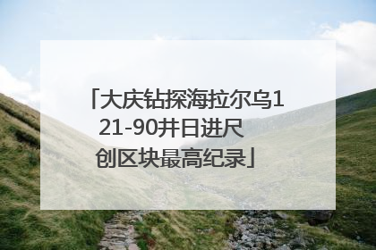 大庆钻探海拉尔乌121-90井日进尺 创区块最高纪录