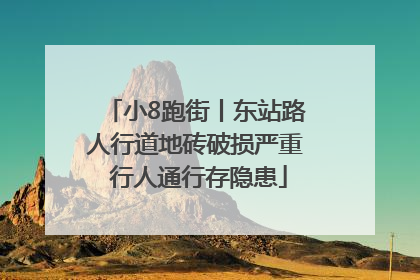 小8跑街丨东站路人行道地砖破损严重 行人通行存隐患
