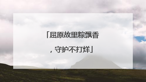 屈原故里粽飘香，守护不打烊