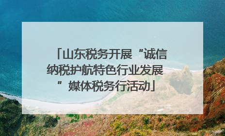 山东税务开展“诚信纳税护航特色行业发展”媒体税务行活动
