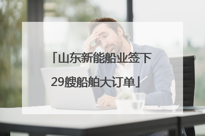 山东新能船业签下29艘船舶大订单
