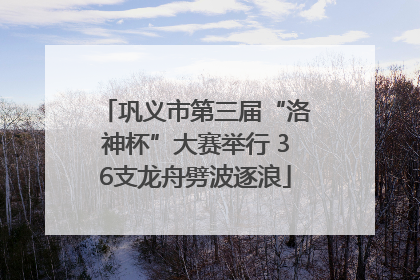 巩义市第三届“洛神杯”大赛举行 36支龙舟劈波逐浪