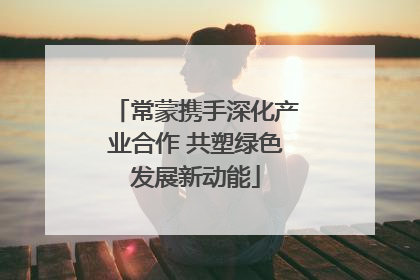 常蒙携手深化产业合作 共塑绿色发展新动能