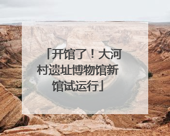 开馆了！大河村遗址博物馆新馆试运行