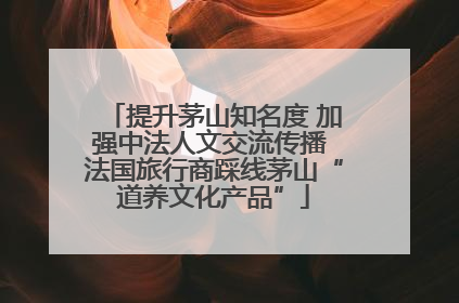 提升茅山知名度 加强中法人文交流传播 法国旅行商踩线茅山“道养文化产品”