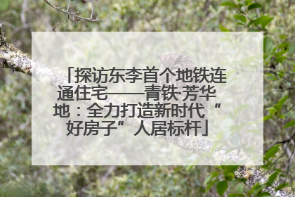 探访东李首个地铁连通住宅——青铁·芳华地：全力打造新时代“好房子”人居标杆