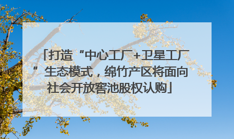 打造“中心工厂+卫星工厂”生态模式，绵竹产区将面向社会开放窖池股权认购