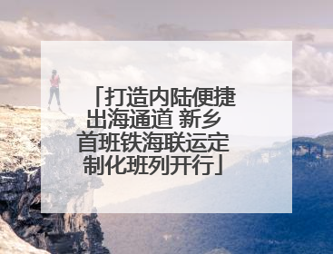 打造内陆便捷出海通道 新乡首班铁海联运定制化班列开行