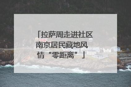 拉萨周走进社区 南京居民藏地风情“零距离”