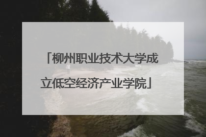 柳州职业技术大学成立低空经济产业学院