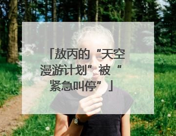 敖丙的“天空漫游计划”被“紧急叫停”