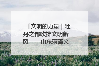 文明的力量｜牡丹之都吹拂文明新风——山东菏泽文明创建一线见闻