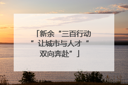 新余“三百行动”让城市与人才“双向奔赴”